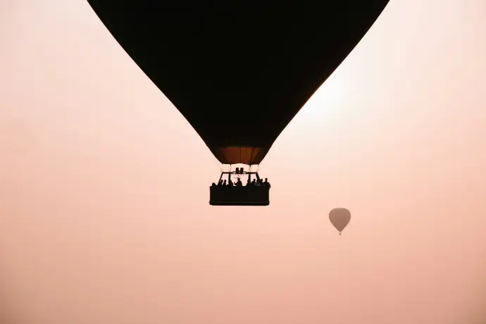 hot air balloons in the sky