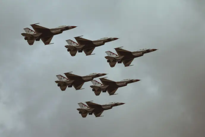 six fighter jets